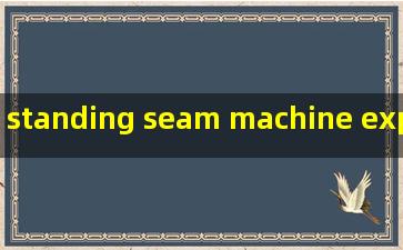 standing seam machine exporter
